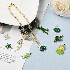 26 шт. 26 стильные подвески из светлого золотого сплава с эмалью ENAM-YW0001-79