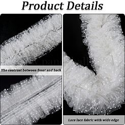 3 ярд плиссированной кружевной отделки из полиэстера OCOR-GF0003-99A-02