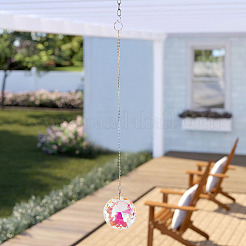 1 Stück transparenter hängender Sonnenfänger aus Glas&nbsp;AJEW-TADJ0001-02B