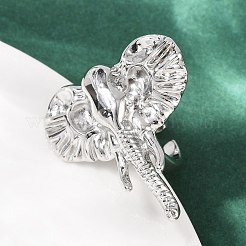 Латунные регулируемые открытые манжеты для женщин RJEW-R032-02P