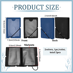2 Stück 2 Farben 3 Zoll Mini-Fotoalben mit PVC-Cover&nbsp;AJEW-FG0005-43