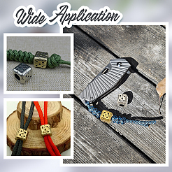 4 шт. 2-х цветные латунные европейские бусины&nbsp;KK-NB0004-18