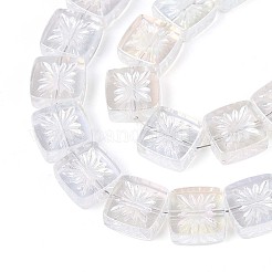 Гальванизируйте прозрачное стекло бисер нитей&nbsp;EGLA-N017-03A