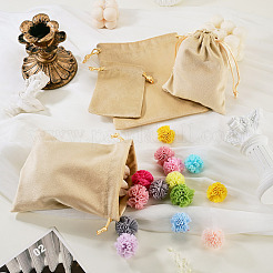 4 pochette de rangement pour bijoux en velours à cordon coulissant&nbsp;TP-TADJ0001-02