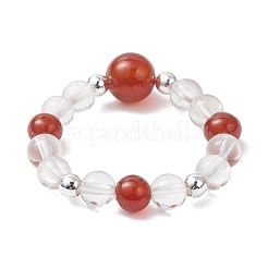 5 шт. кольца из натурального кварца класса А&nbsp;RJEW-TA00223