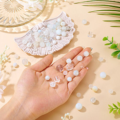 80 г прозрачных стеклянных бусин&nbsp;DGLA-TA0001-47A