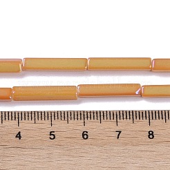 Стеклянные бусины с гальваническим покрытием  EGLA-Q128-10C