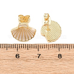 Серьги-гвоздики из латуни&nbsp;LS-EJEW-B152-01G-04