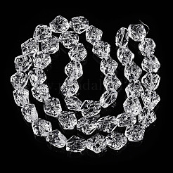 Прозрачные стеклянные бусины нити GLAA-T023-14