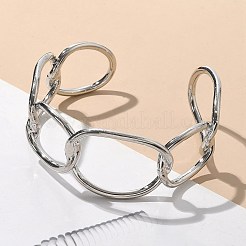 Электрофорезжелезные браслеты-манжеты для женщин&nbsp;BJEW-M057-06P