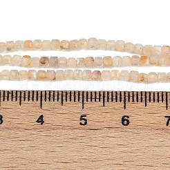 Природный цитрин бисер нитей G-RM241221-K23