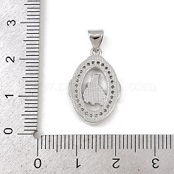 Ottone micro spianare pendenti zirconi&nbsp;KK-P323-11E-P01