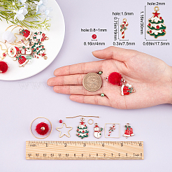 237 Stück DIY-Set zum Basteln von Ohrringen mit Weihnachtsmotiven&nbsp;DIY-SC0015-05