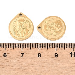 Ciondoli in acciaio inossidabile 304 religione&nbsp;STAS-Z190-11G-02