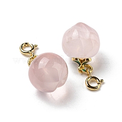 Украшения из натурального розового кварца с пайетками G-R489-46G