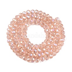 Стеклянные бусины с гальваническим покрытием &nbsp;LS-EGLA-D020-3x2mm-69