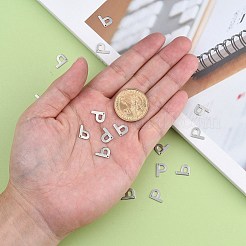 Anlaufgeschützte Buchstabenanhänger aus Edelstahl 304&nbsp;LS-STAS-O072-P