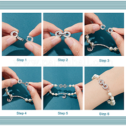 Проложить латунный прозрачный кубический цирконий над застежками&nbsp;FIND-WH0156-22P