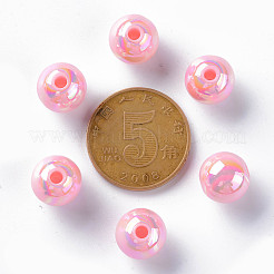 Непрозрачные акриловые бусины X-MACR-S370-D10mm-A01