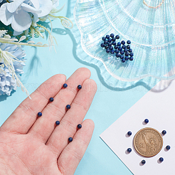 5 нити натуральных бусин из лазурита G-NB0004-56