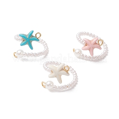 3 шт. 3-х цветные синтетические бирюзовые манжетные кольца&nbsp;RJEW-JR00902