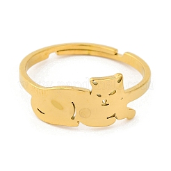 Verstellbare Ringe aus Edelstahl Animal 201 für Damen&nbsp;RJEW-D082-05I