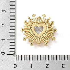 Pendenti in zirconi cubici trasparenti in micro pavè di ottone&nbsp;CU-CBA4231-08G