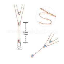 925 стерлингового серебра двухуровневый ожерелья JN702B