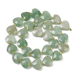 Естественный зеленый авантюрин бисер нитей G-P592-B01-01