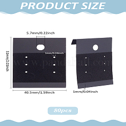 80 шт. ПВХ и бархатная демонстрационная карточка для сережек&nbsp;CDIS-LP0001-07