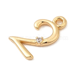 Латунные микро проложить кубического циркония подвески KK-P340-24G-02