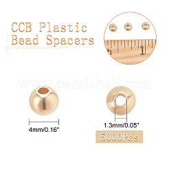 5000 Stück CCB-Abstandshalter aus Kunststoffperlen&nbsp;CCB-NB0001-09