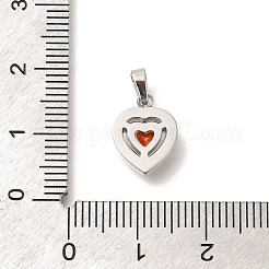 Подвески из нержавеющей стали 304 с микропаве из кубического циркония STAS-H228-03P-08