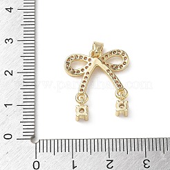 Messing micro pave klare zirkonia anhänger&nbsp;KK-A299-09G