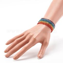 8/0 набор стрейч-браслетов из стеклянных бусин&nbsp;BJEW-JB06412