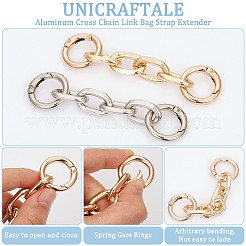 4 шт. 2-цветный алюминиевый удлинитель для ремня сумки с поперечными звеньями FIND-UN0003-94