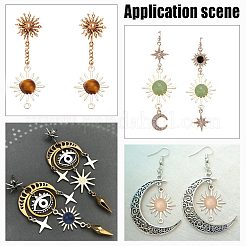 30 шт. подвески-коннекторы из натуральных смешанных драгоценных камней FIND-AR0003-83