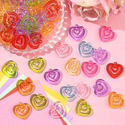 80шт прозрачные акриловые подвески TACR-SP0001-32