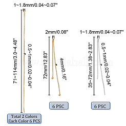 24 шт. 4 подвески-кисточки из латунной цепочки-елочки&nbsp;KK-PH0004-92