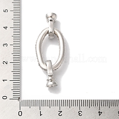 Овальная стойка с покрытием из латуни с микропаве&nbsp;KK-A225-14P