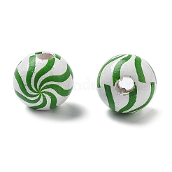 Печатные деревянные европейские бусины схима WOOD-G023-15A