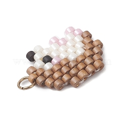 Подвески-ежики из бисера PALLOY-MZ01094-01