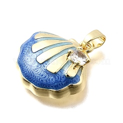 Латунные микро проложить кубического циркония подвески KK-P336-23G-01