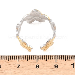 Anelli aperti con polsino in acciaio inossidabile 304&nbsp;RJEW-Z137-05GP-02