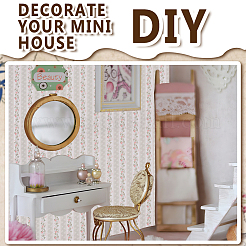 Мини-кукольный домик для гостиной&nbsp;DIY-WH0504-841A-02