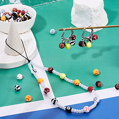 Бусины из полимерной глины ручной работы 8 шарик&nbsp;CLAY-TA0001-84A