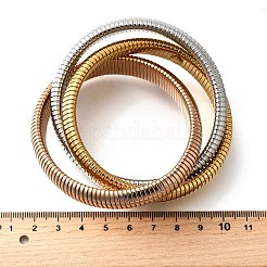 Растягивающиеся браслеты из нержавеющей стали 304 BJEW-A031-01J-M