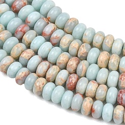 Synthetische Aqua Terra Jaspis Perlen Stränge&nbsp;G-S366-102A