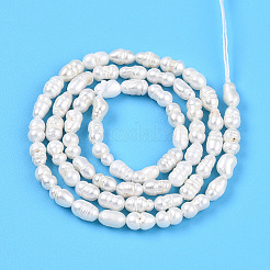 Нити из натурального культивированного пресноводного жемчуга&nbsp;LS-PEAR-N012-02N-01