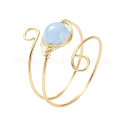 7 pièce 7 styles de bagues en lapis-lazuli naturel&nbsp;RJEW-JR00812